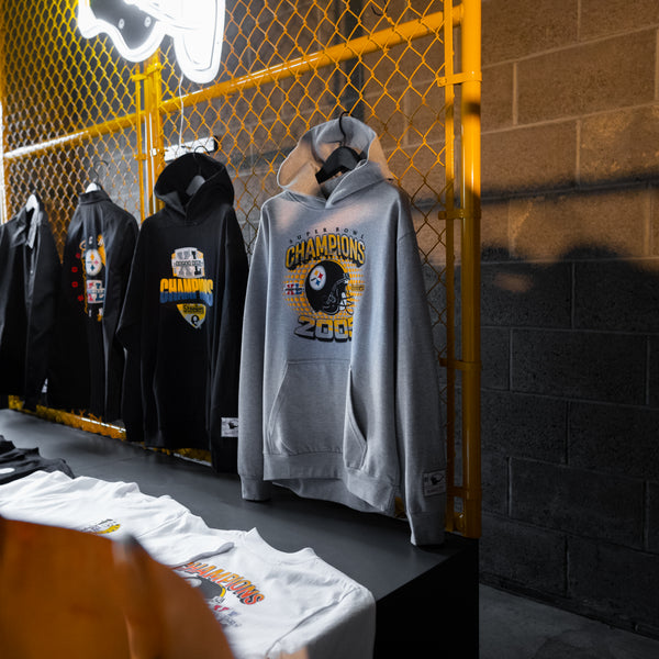 412® x M&N x Steelers® Champions Foil Helmet Hoodie – Shop 412