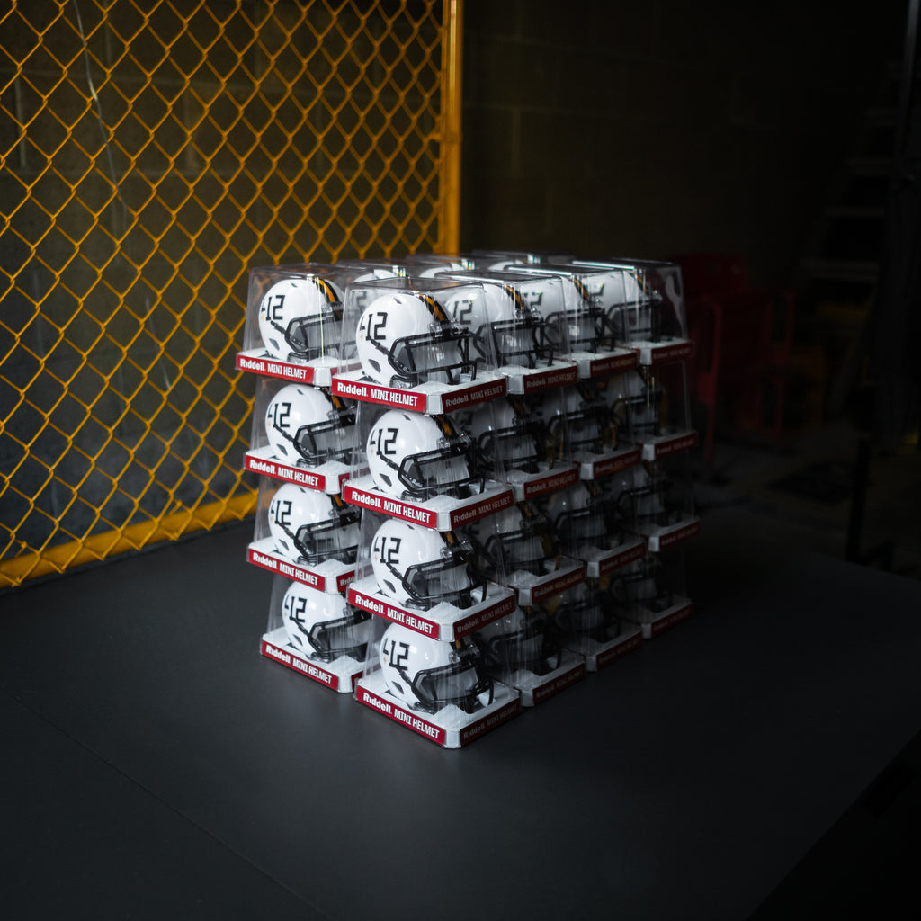 412® x Riddell® Arctic White Mini Helmet