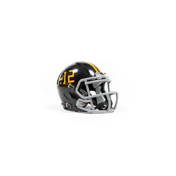 412® x Riddell® Black/Yellow Mini Helmet