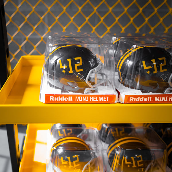 412® x Riddell® Black/Yellow Mini Helmet – Shop 412