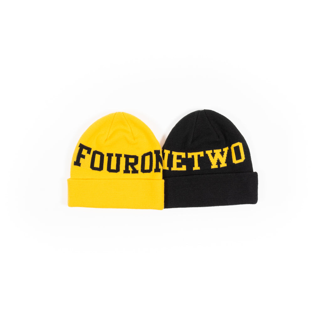FOURONETWO® Block Knit Beanie