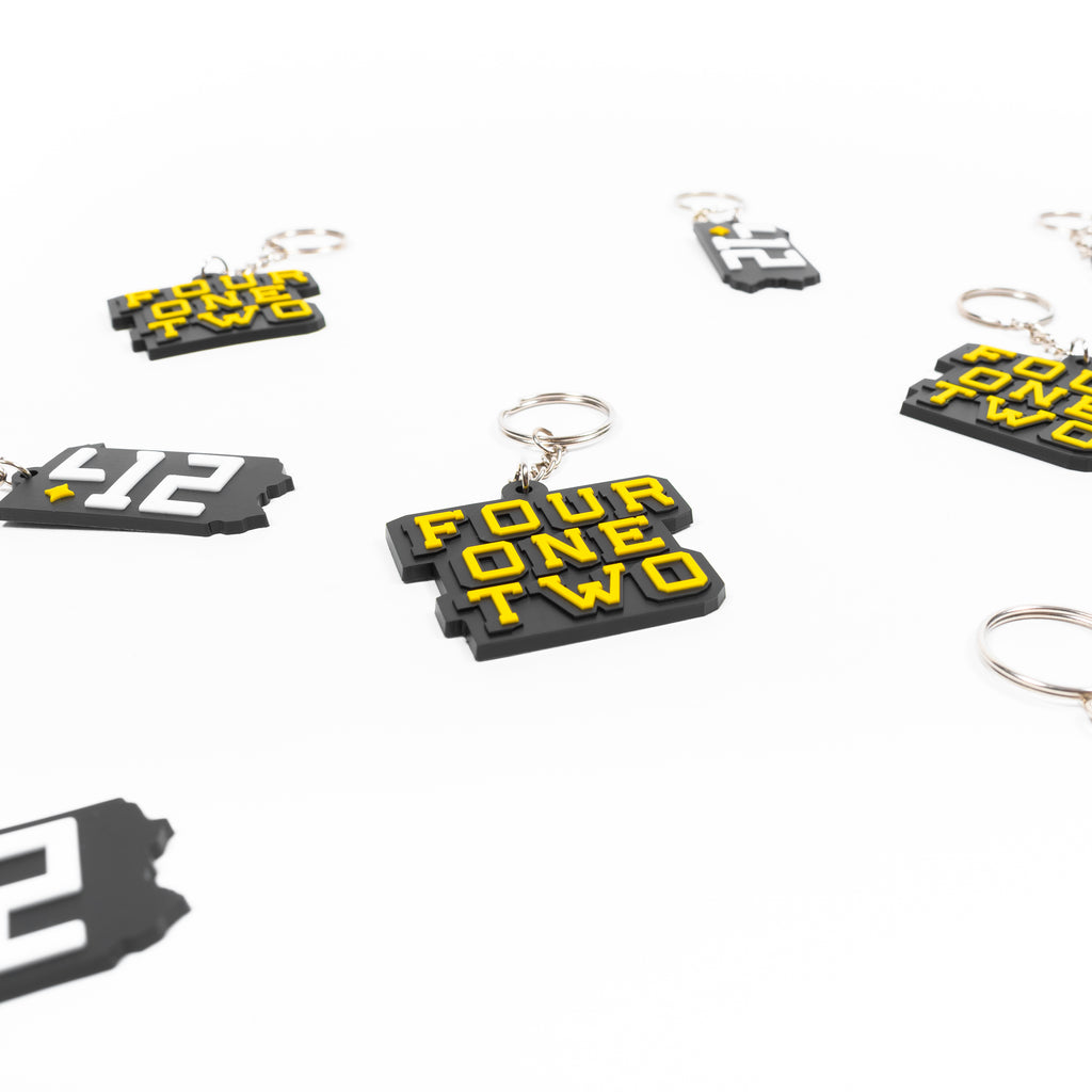 412® Rubber Keychain